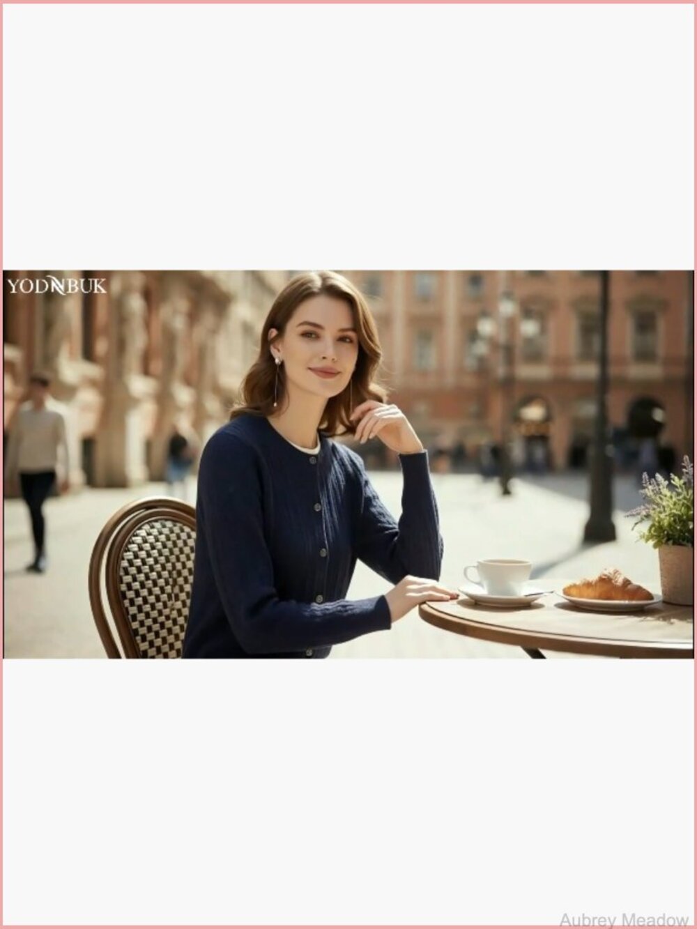 Classic Cable Knit Button Down Cardigan Sweater Women Soft Knitwear Top - Picture 7 of 7